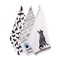 Contemporary Home Living Dog Print Absorbent Kitchen Dishtowels - 28" - Set of 3